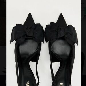 Zara Black Bow heels 37